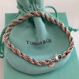 Tiffany & Co. Authentic silver 18k rope bracelet